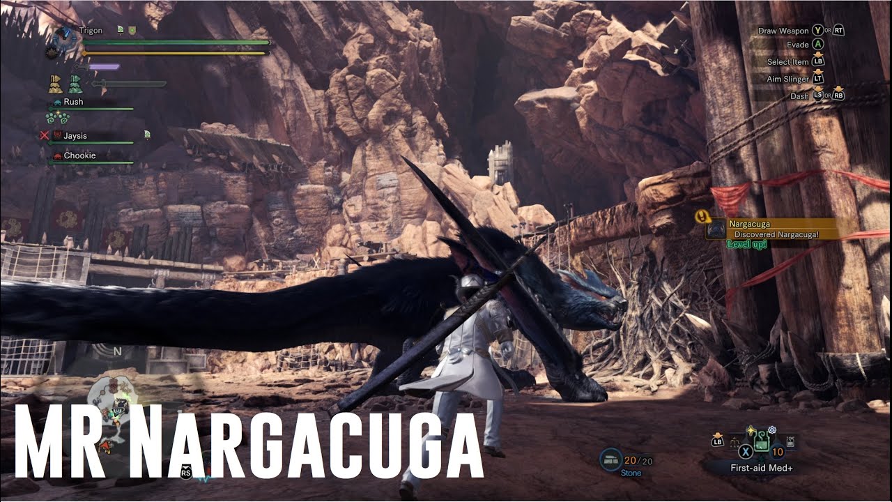 Monster Hunter World Iceborne - Long Sword | MR Nargacuga