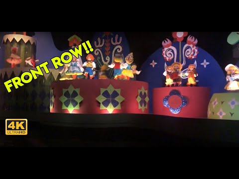 Disney World 2020 4k - It’s a Small World FRONT ROW ride