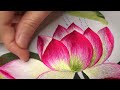 Hand Embroidery Art - Lotus Flower - Traditional embroidery