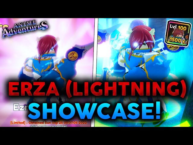 HOW TO DO DUNGEON AND EVOLVE ERZA ! In Anime Adventure Roblox 