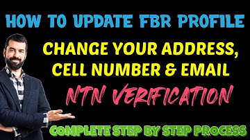 HOW TO UPDATE/CHANGE FBR PROFILE 2023 ONLINE | CHANGE IN YOUR ADDRESSS, CELL NO, EMAIL | FORM 181.