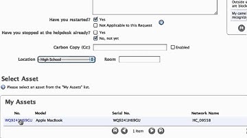 HCS Web Helpdesk- Creating a Ticket