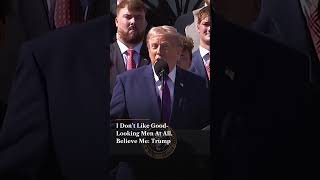'I Don’t Like Good Looking Men' Says Trump At White House Hosting Indiana Football Team