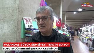 Vatandaş Büyük Şemsiyeyi Tercih Ediyor