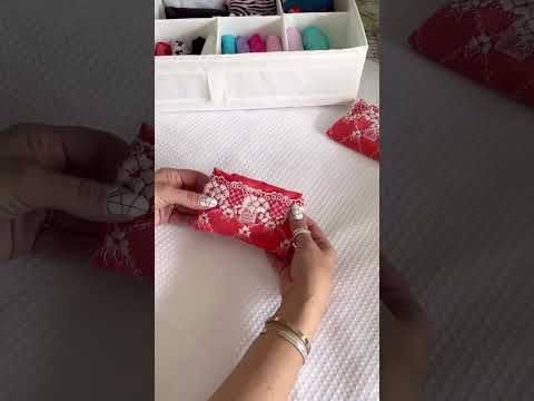 طريقة ترتيب الملابس الداخلية