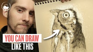 How to Create an Awesome Pen & Ink Drawing (to level up your skills)