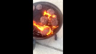 Grilling Burgers | #shorts