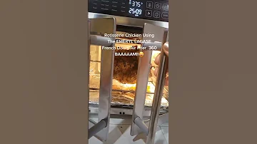 Rotisserie Chicken Using The EMERYL LAGASE French Doors Air Frier 360 BAAAAAM Shorts 