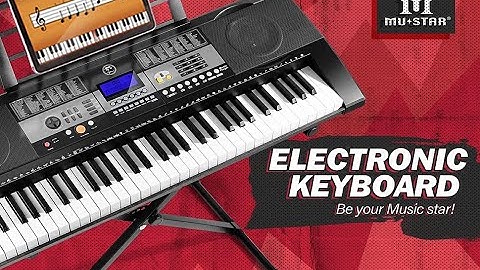The Function Display of 61 Electric Key Piano Keyboard with Light Up Keys