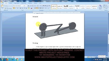 DESIGN AND FABRICATION OF MINI HACKSAW POWERED BY BEAM ENGINE MECHANICAL PROJECT-MBOTS INDUSTRY