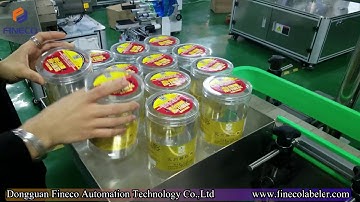 FK805S Automatic Top and Wrap Around Labeling Machine for Cans