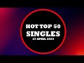 Hot top 50 singles april 27th 2024 music lover charts top 50 songs of the week