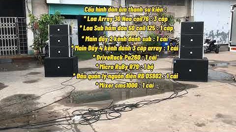 Dàn Âm Thanh Đám Cưới và Sự Kiên Line Array - Điện Máy RUBY