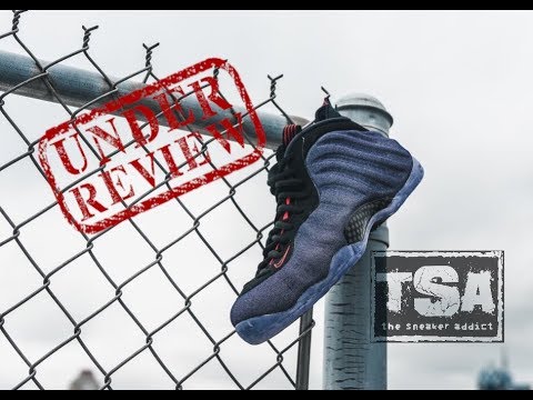 NIKE AIR FOAMPOSITE DENIM WATER RESISTANT PENNY ONE SNEAKER REVIEW