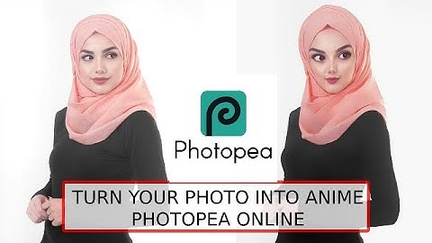 Turn Your Photo into Anime Style Effect Without Pen Tool || Photopea Online Tutorial Part 1 #7