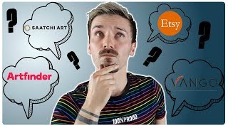 In today's video i share my thoughts on where is the best place to
sell your art. whether selling art online via saatchi art, artfinder,
vangoart, ...