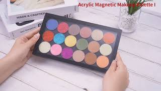 Coosei Acrylic Empty Magnetic Eyeshadow makeup Palette large size ABL1