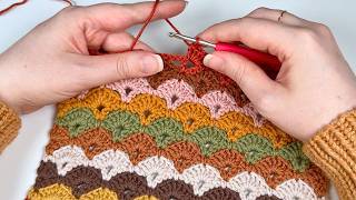 Learn this EASY crochet stitch for beautiful blankets