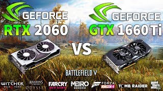 Aubergine midtergang undtagelse GTX 1660 Ti vs RTX 2060 Test in 8 Games - YouTube