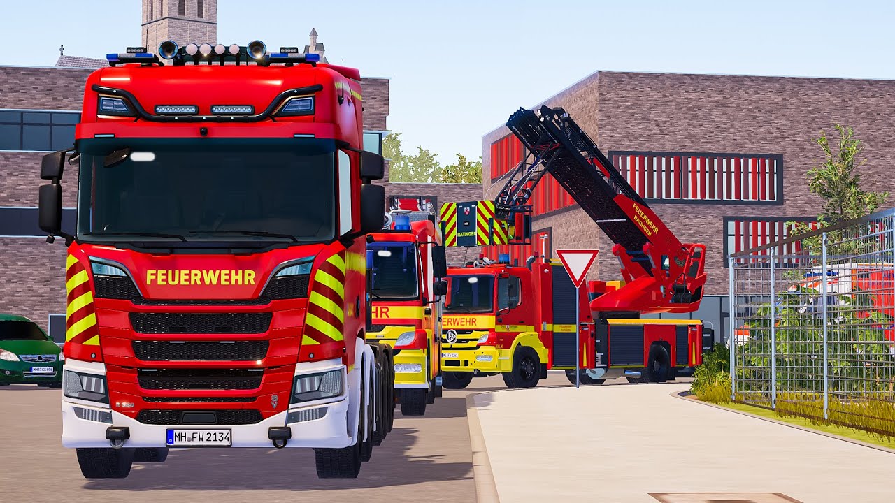 Emergency Call 112 - Ratingen New Skins All Firefighter Rapid Responding! 4K