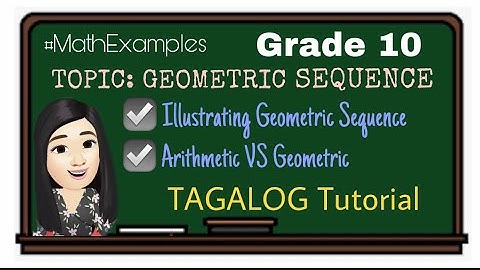 ILLUSTRATING GEOMETRIC SEQUENCE | TAGALOG TUTORIAL | Karen Esguerra Vlogs