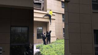 Nobody Could Believe This Moment 😳🔥👏 #shorts #parkour #respect #unreal #stunt