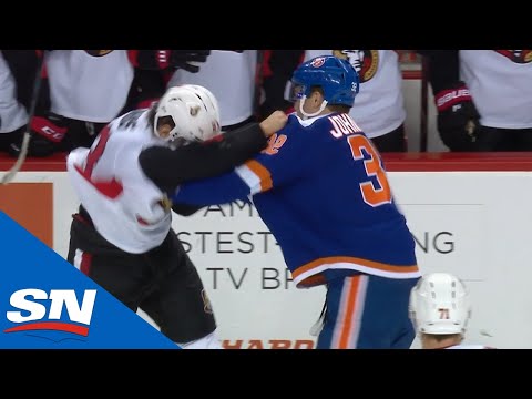Senators, Islanders Engage In Three Fights In Last 30 Seconds of Game