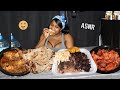 ASMR Indian and Jamaican Food MUKBANG: Left-Overs