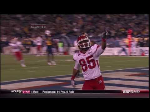 Utah's Jereme Brooks TD vs Cal in the 2009 Poinset...