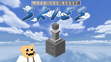 Pedestal + lava automation in FTB skies ep 2