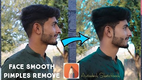 Autodesk main pimples ko kaise remove karain | face Clean | face white | Mixture Brush| Shami EditZ