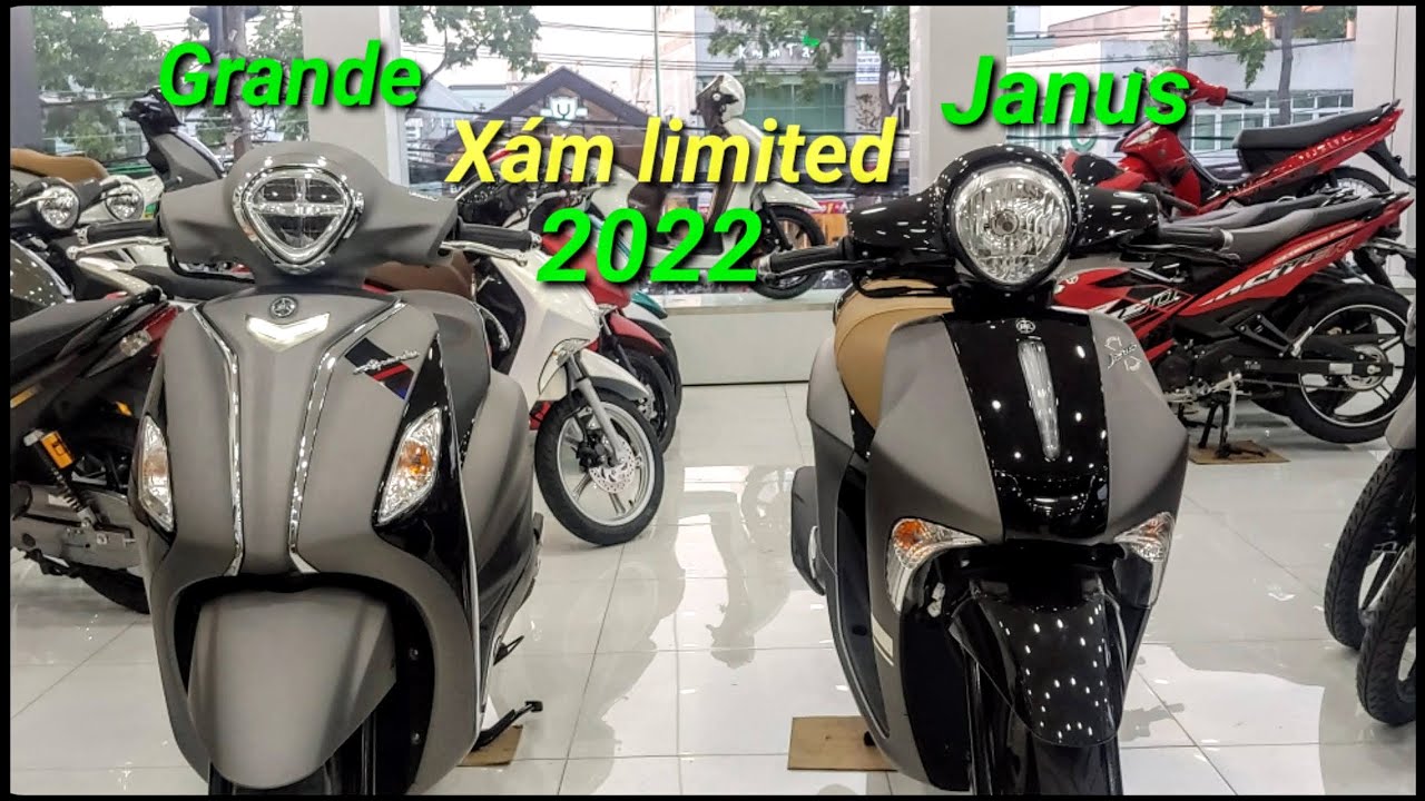 Giá Xe Yamaha Grande và Janus 2022 màu Xám Nhám Mới |NHThang - YouTube