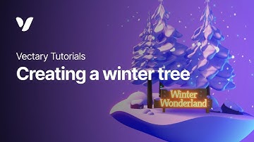 How to make a 3D winter tree using Vectary