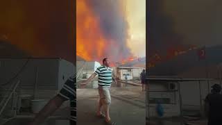 Milas Ören Yangın Devam Ediyor - Yollar Dumanla Kapandı