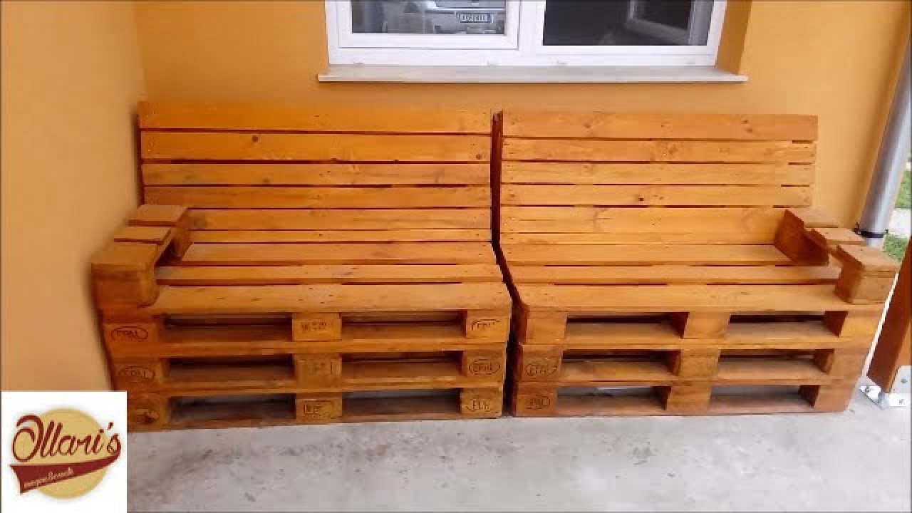 Divano con i pallet: costruire un divano con i pallet. il video