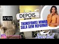 Transformei minha sala sem reforma e ficou parecendo sala de rico 🤑 😍