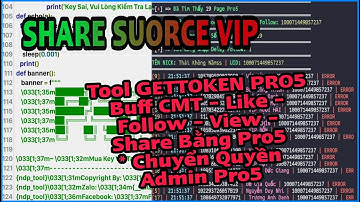 [ SHARE ] SOURCE TOOL - LIKE - CMT - VIEW - FOLLOW BẰNG PAGE PRO5 & TOOL CHUYỂN ADMIN PRO5 - 0ne ✓