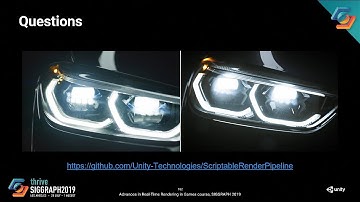Advances in real-time rendering in games, part 1 (ACM SIGGRAPH 2019)