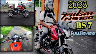 NS 160 BS7 2023|||Full Review|||On Road Price details|||Full Ride Review|||Bajaj NS 160|||❓