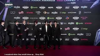 Stray Kids at the 2022 MAMA AWARDS red carpet