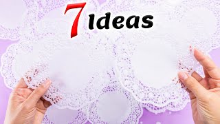 7 IDEAS fáciles y rápidas con blondas de papel / Decoración para fiestas