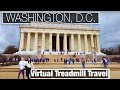 City Walks - Washington DC National Mall Virtual Treadmill Tour - WWII Memorial to Lincoln Memorial