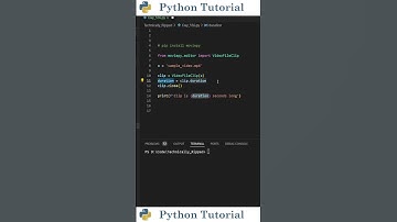 Get Video File Length With Python | Python Tutorial