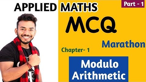 Modulo Arithmetic || MCQ || Applied Maths || Arihant book || Marathon Maths || #AppliedMaths