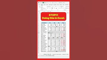 Stop merging cells in Excel like THIS! #excel #spreadsheet #corporate #Excelmerge