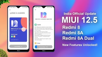 MIUI 12.5 India Stable V12.5.1.0 Update For Redmi 8, Redmi 8A, Redmi 8A Dual