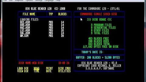 Transfering CP/M Files to D64 Images for use with VICE 128.