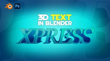 PS Tutorial: Creating A Basic 3d Text In Blender