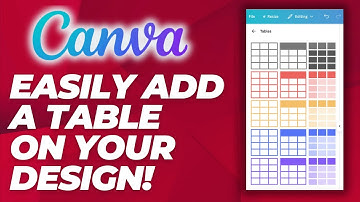 How To Add Table in Canva (Create Table in Your Canva Presentation) - 2026