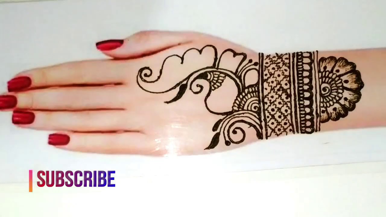 Simple Mehndi Design Back Hand 2020 New Arabic Mehndi Design